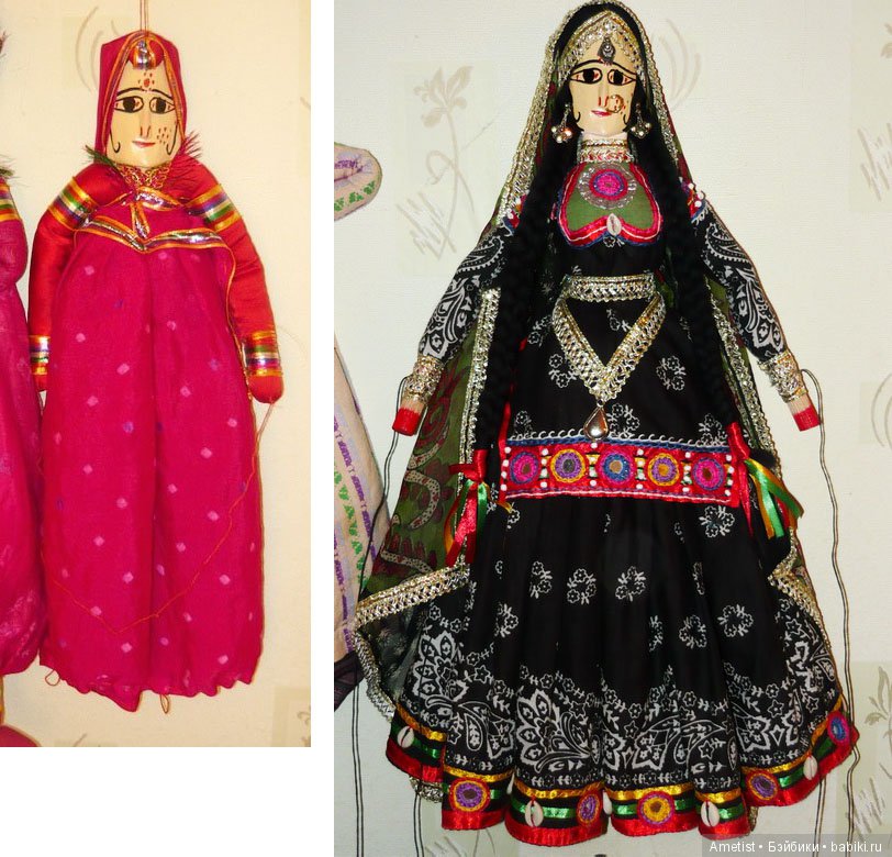 Марионетки индийского уличного театра катхпутли от TatinZh. Кастомизация сувенирных "деревяшек" (фото 10)