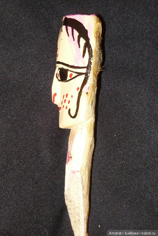 Марионетки индийского уличного театра катхпутли от TatinZh. Кастомизация сувенирных "деревяшек" (фото 3)