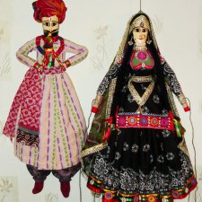 Марионетки индийского уличного театра катхпутли от TatinZh. Кастомизация сувенирных "деревяшек"