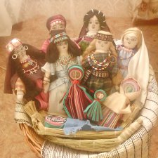 Мои реплики-версии кукол из египетских археологических находок