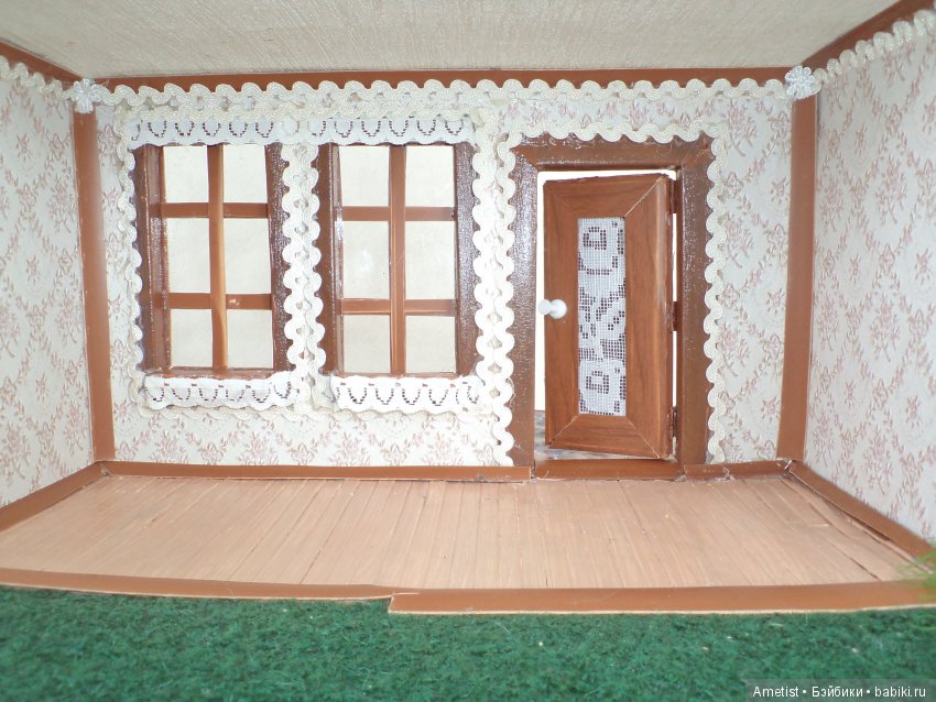 Напольное покрытие для кукольного дома: самоклеющаяся бумага