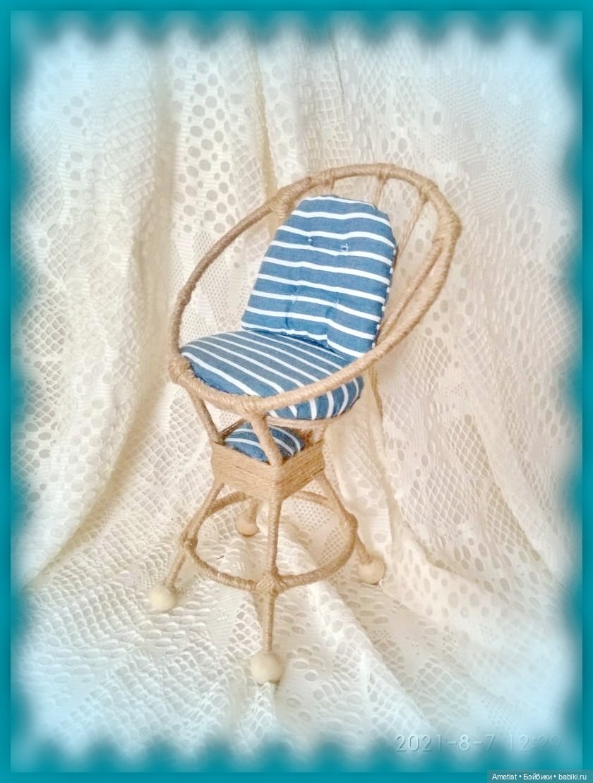 Кукольный стул из кое-чего некукольного. Ну просто СОВСЕМ не кукольного (фото 3)