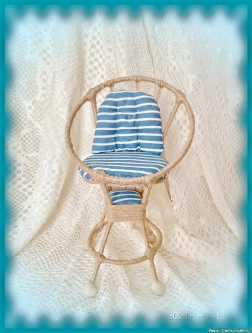 Кукольный стул из кое-чего некукольного. Ну просто СОВСЕМ не кукольного (фото 4)