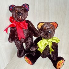 Мишка плюшевый винтаж (реплика 30 см)