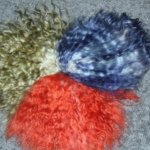 Синий, зеленый, красный парик для Лилу от Kaye Wiggs