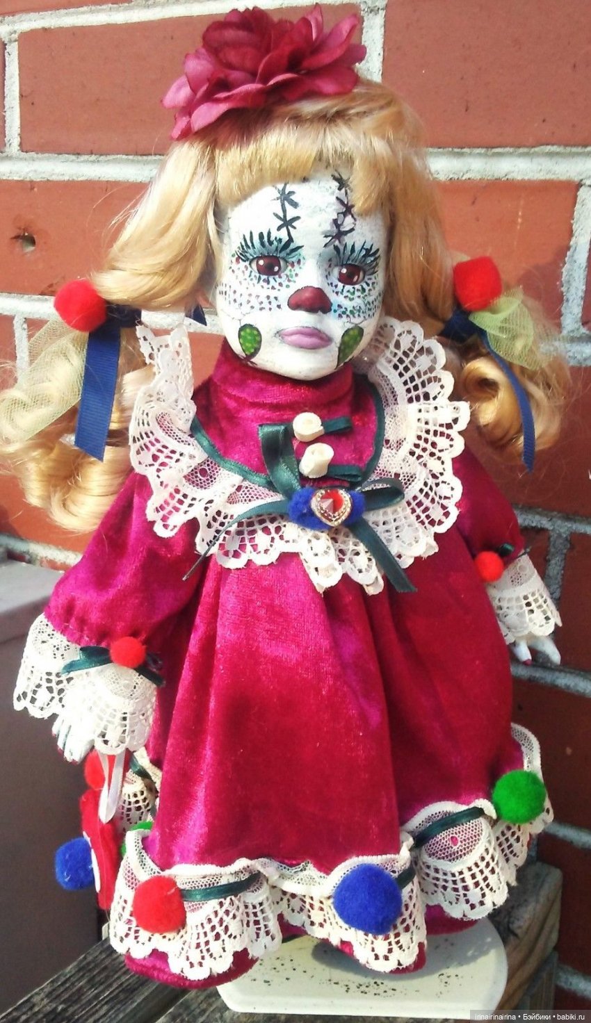 гиперреалистичный пупс кукла ооак перекрашивание ужасов