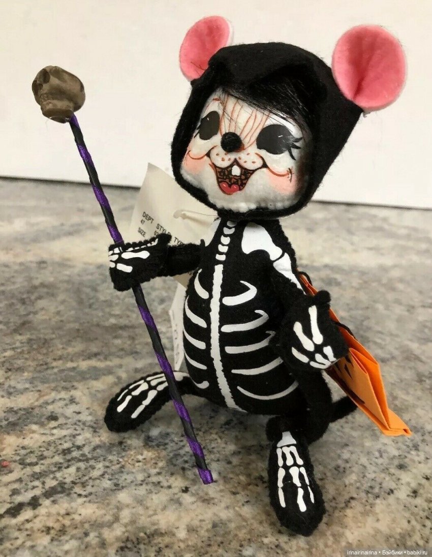 Хэллоуин жуткий скелет мышь череп , фигурка новая, цена 38 s