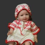 комбинезон для куклы, вязаный комплект