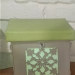 пуф-сундук для большой куклы , салатовый