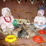 Куклы и собаки.  Радость в нашем доме.