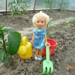 Бабушкина помощница. Винтажная шарнирная куколка Светочка.