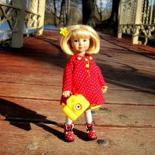 Прогулка в парке. Галочка - коллекционная куколка Дианы Эффнер