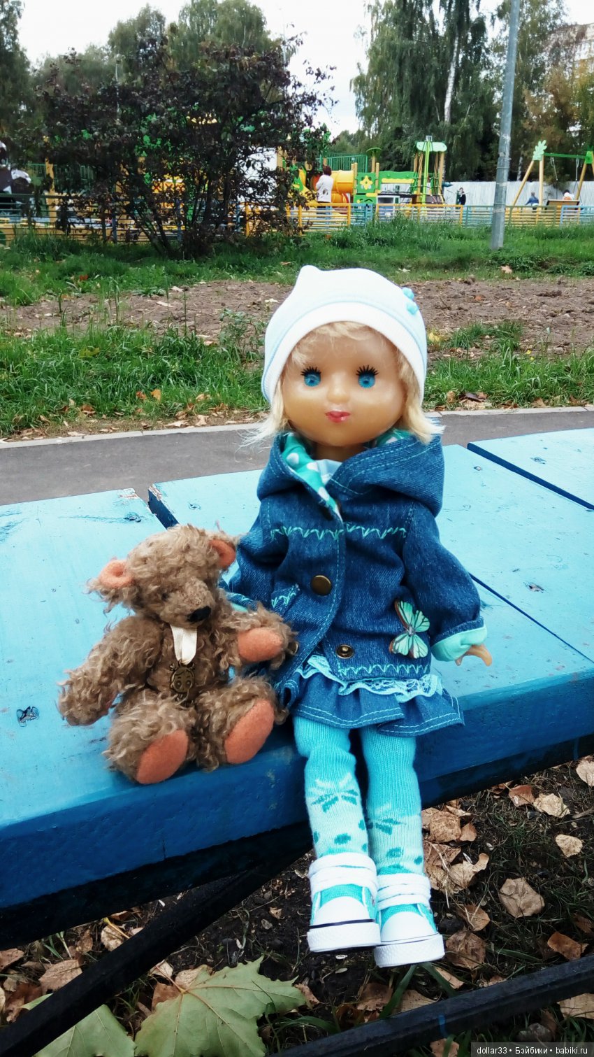 Краски осени. Светочка - шарнирная кукла из СССР (фото 3)