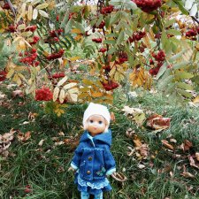 Краски осени. Светочка - шарнирная кукла из СССР