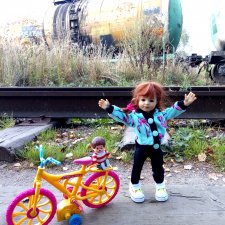 Гуляем со Светочкой. Велосипедная прогулка