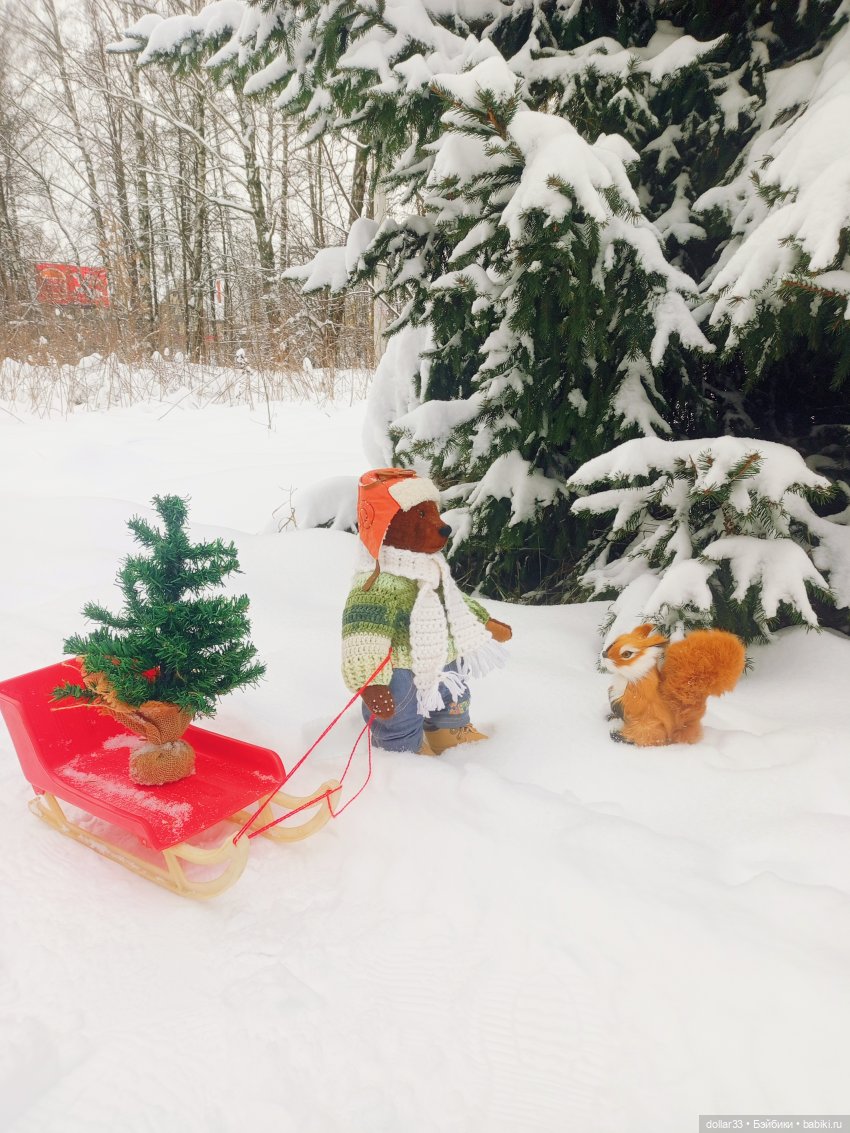 Предновогоднее. Как Мишка за ёлочкой в лес ходил (фото 10)