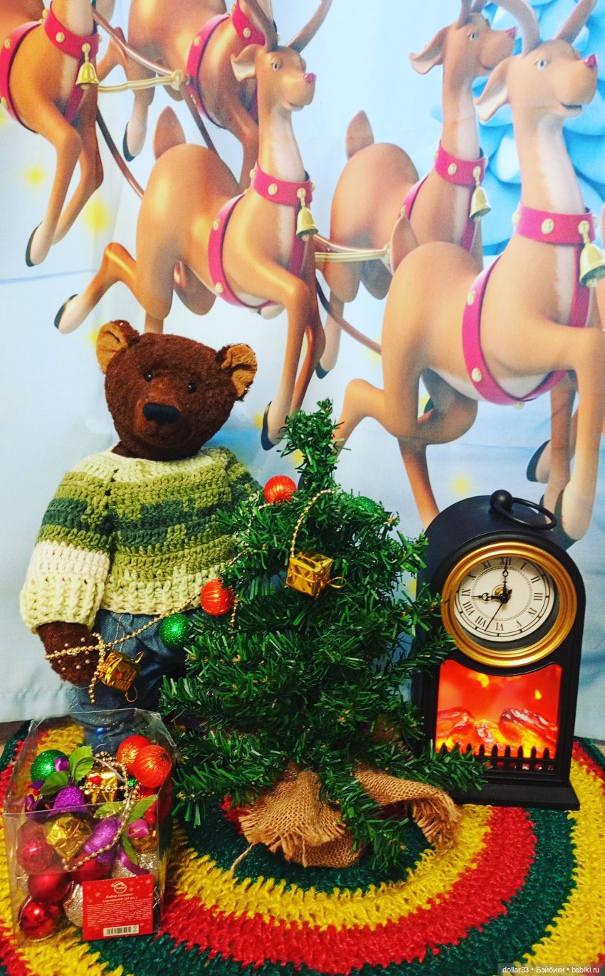 Предновогоднее. Как Мишка за ёлочкой в лес ходил