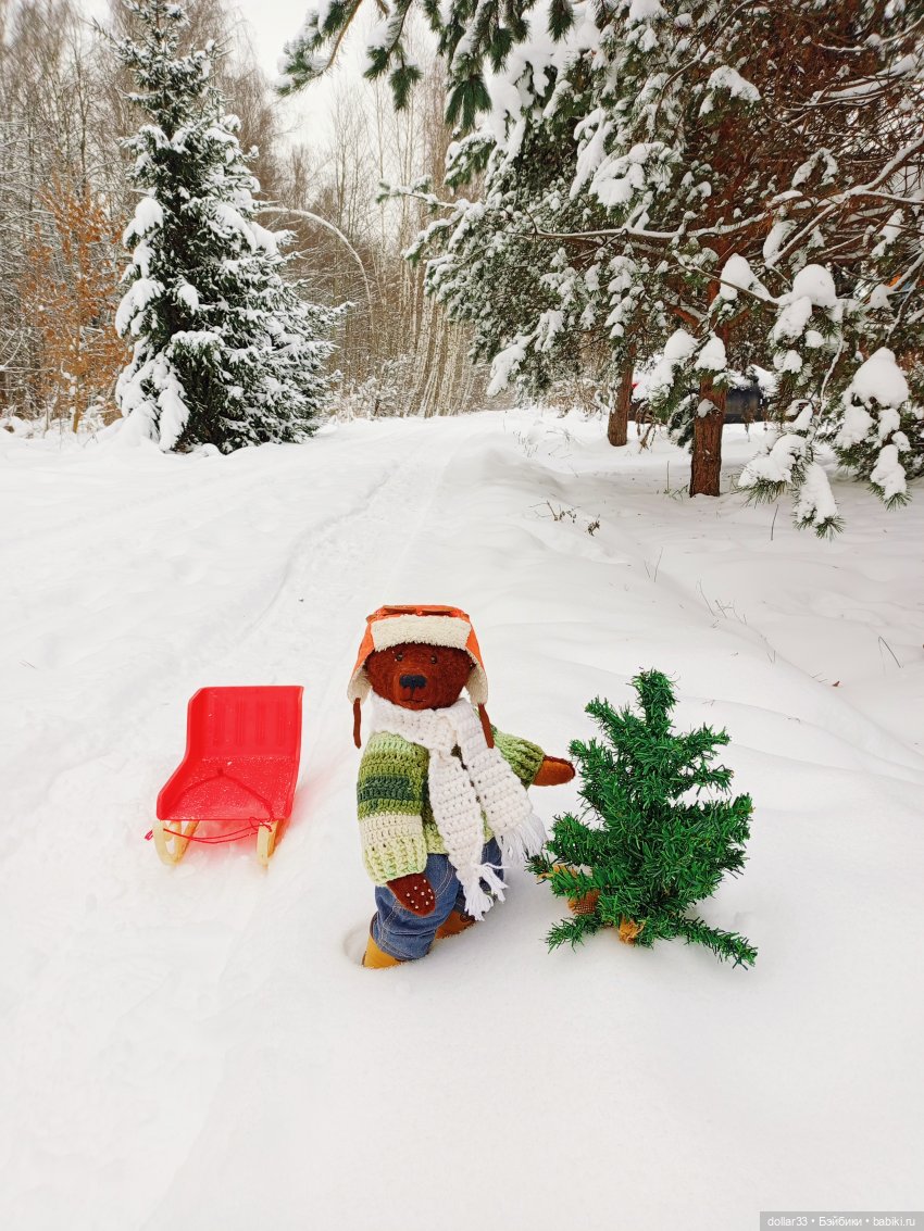 Предновогоднее. Как Мишка за ёлочкой в лес ходил (фото 7)