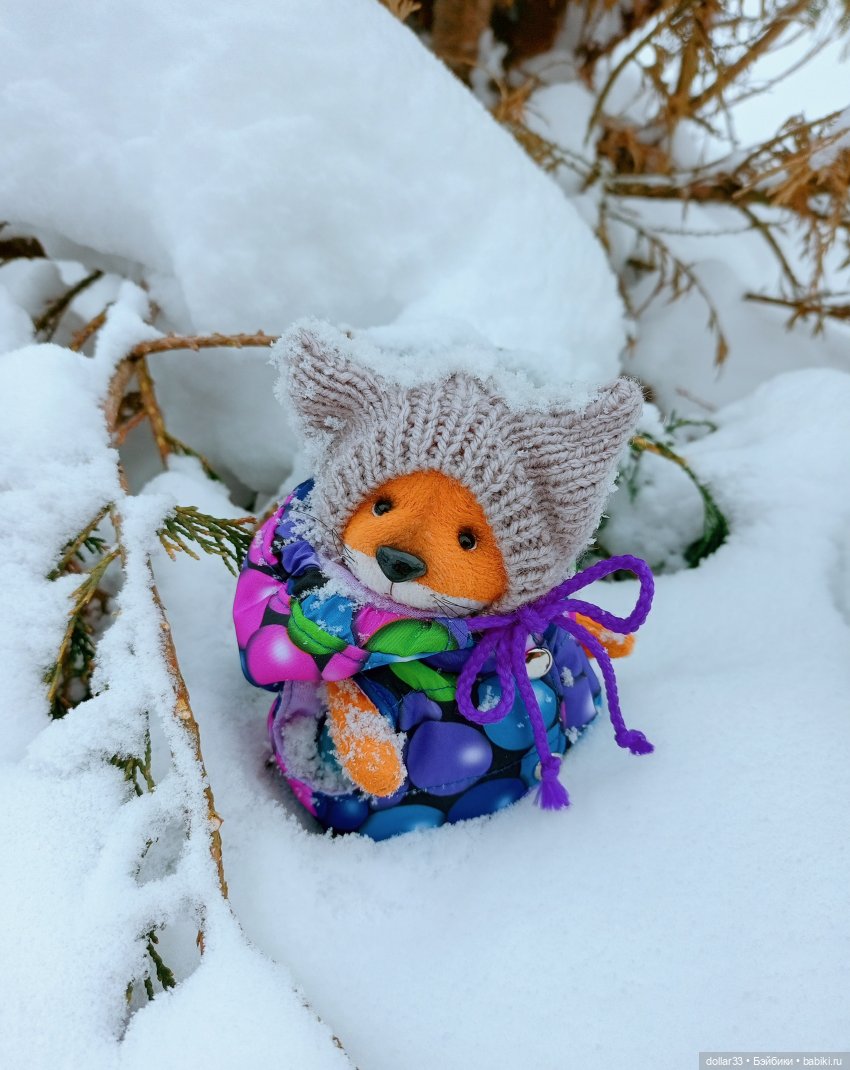 Фоксик и Ворона. Зима — Домашние фото авторских кукол: личные коллекции