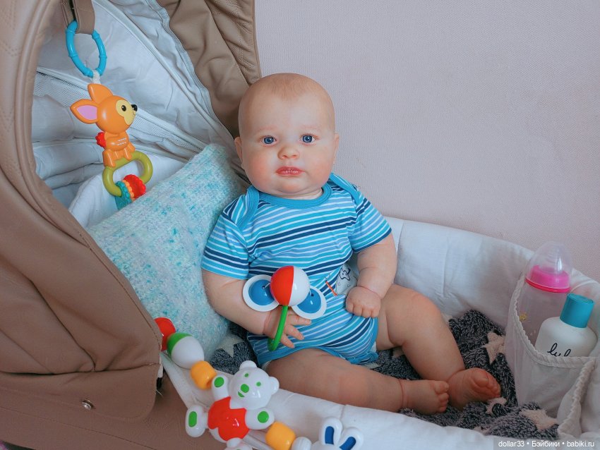 Мишенька. Игры в коляске — Куклы Реборн (Reborn): домашние фото