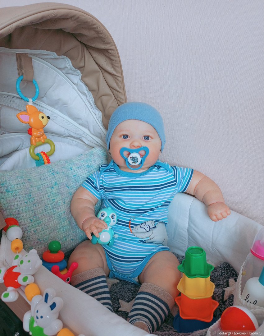 Мишенька. Игры в коляске — Куклы Реборн (Reborn): домашние фото (фото 4)