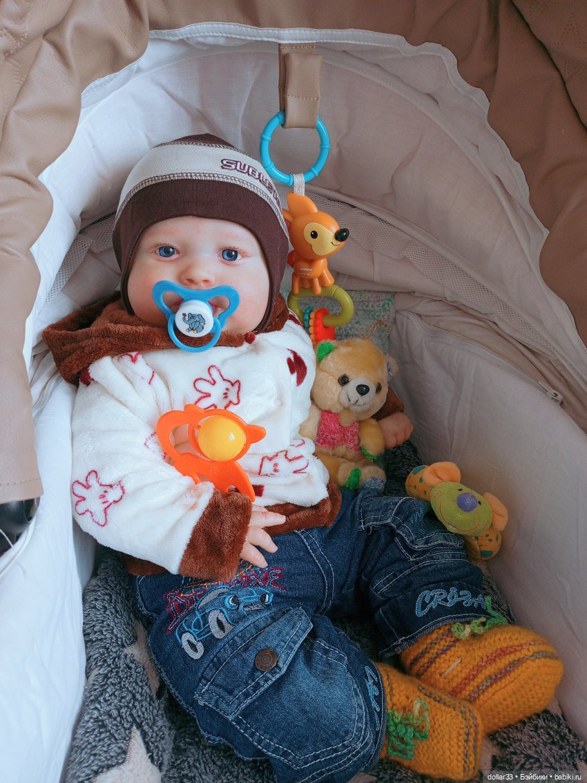Мишенька. Игры в коляске — Куклы Реборн (Reborn): домашние фото (фото 9)