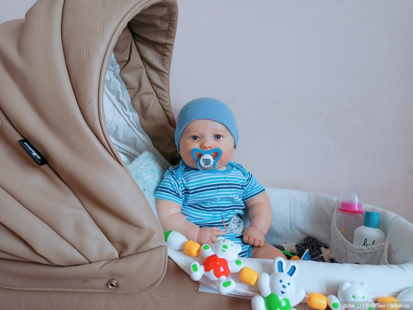 Мишенька. Игры в коляске — Куклы Реборн (Reborn): домашние фото (фото 2)