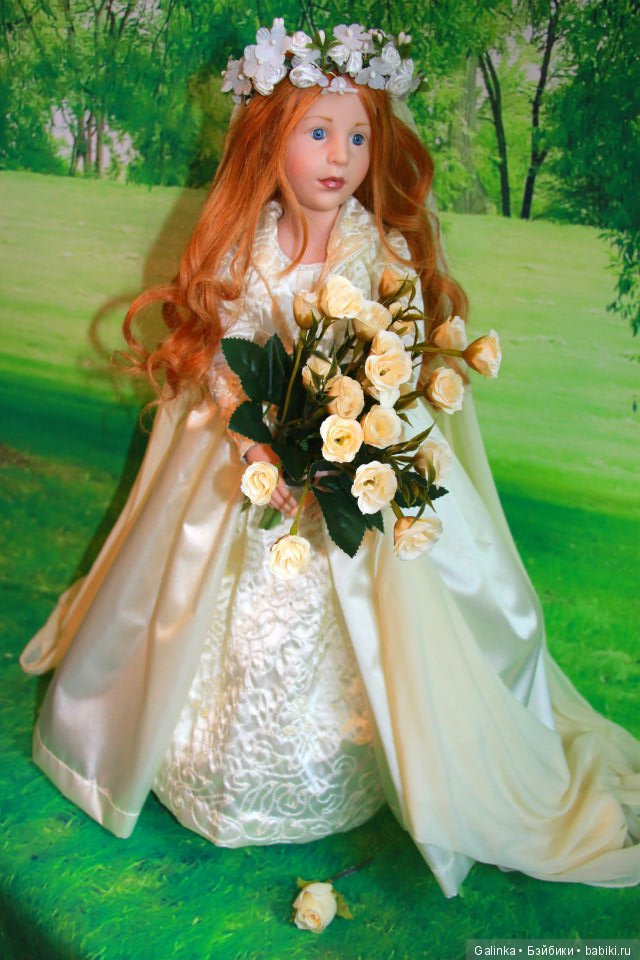 В день свадьбы — Куклы Hildegard Gunzel (Гюнцель) из винила: Gotz (фото 6)