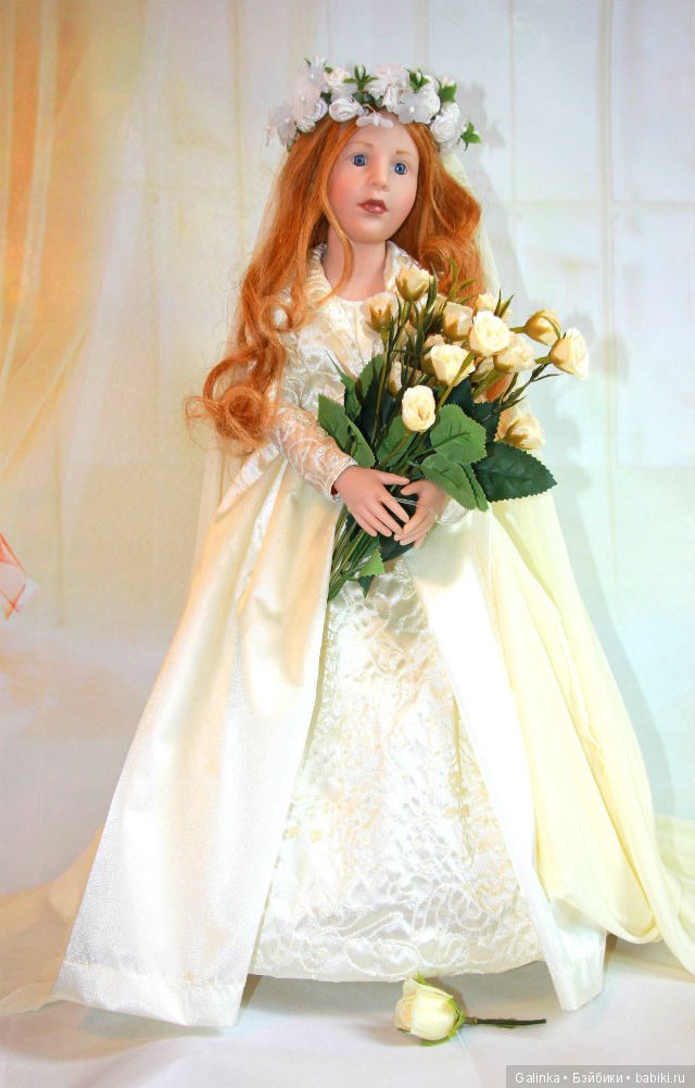 В день свадьбы — Куклы Hildegard Gunzel (Гюнцель) из винила: Gotz (фото 3)