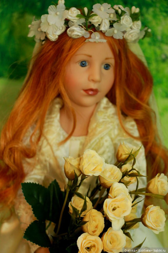 В день свадьбы — Куклы Hildegard Gunzel (Гюнцель) из винила: Gotz (фото 5)