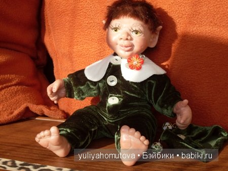 Леприкончик Тэди. Авторские куклы Елены Хомутовой. Леприкончик Тэди. Авторские куклы Елены Хомутовой.