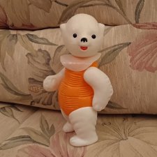 Мишка полярный СССР полиэтиленовый, в новом состоянии, редкий.