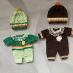 Вязанные песочники для пупсят