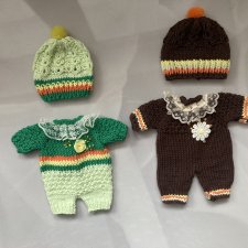 Вязанные песочники для пупсят