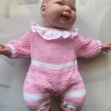 Вязанный комбезик для пупса