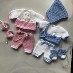 Вязанные комплекты на пупсят