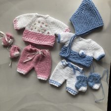 Вязанные комплекты на пупсят