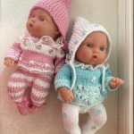 Вязанные комплекты для пупсят