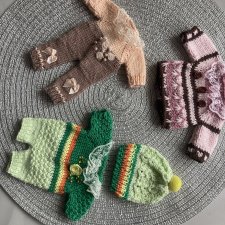 Вязанные комплекты на пупсят