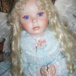 Фарфоровая кукла Селеста, небесный ангел от Донны Руберт.