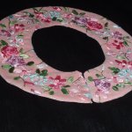 Моя работа- воротник "цветочные мотивы". Вышивка шёлковыми лентами