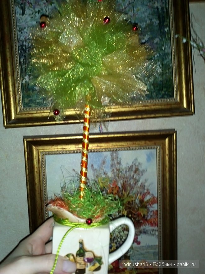 Нашептала осень золотая... Или как мы делали осенние топиарии (фото 8)