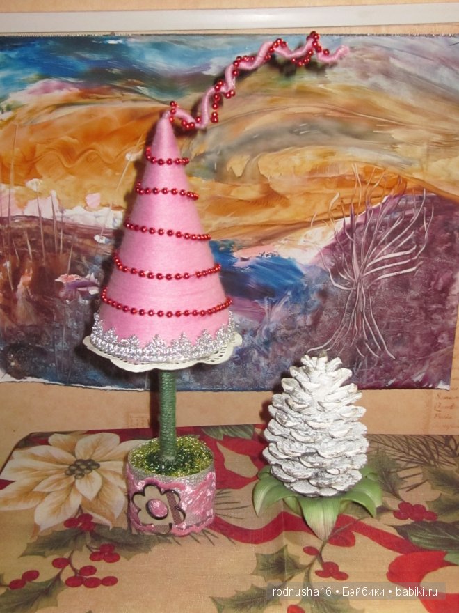 Новогодние хлопоты или как мы мастерили елки и вазы к празднику. Забирайте идеи (фото 6)