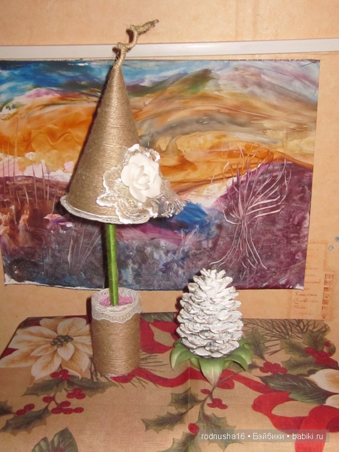 Новогодние хлопоты или как мы мастерили елки и вазы к празднику. Забирайте идеи (фото 3)