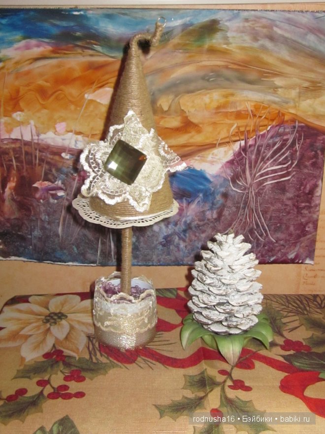 Новогодние хлопоты или как мы мастерили елки и вазы к празднику. Забирайте идеи (фото 5)