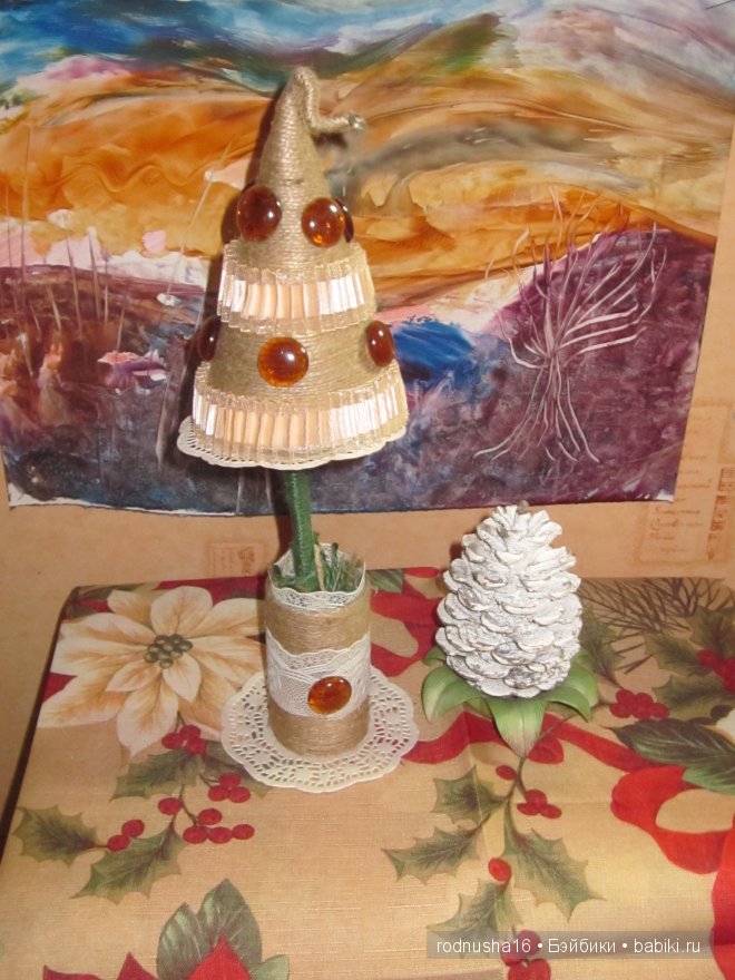 Новогодние хлопоты или как мы мастерили елки и вазы к празднику. Забирайте идеи (фото 7)