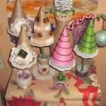 Новогодние хлопоты или как мы мастерили елки и вазы к празднику. Забирайте идеи.