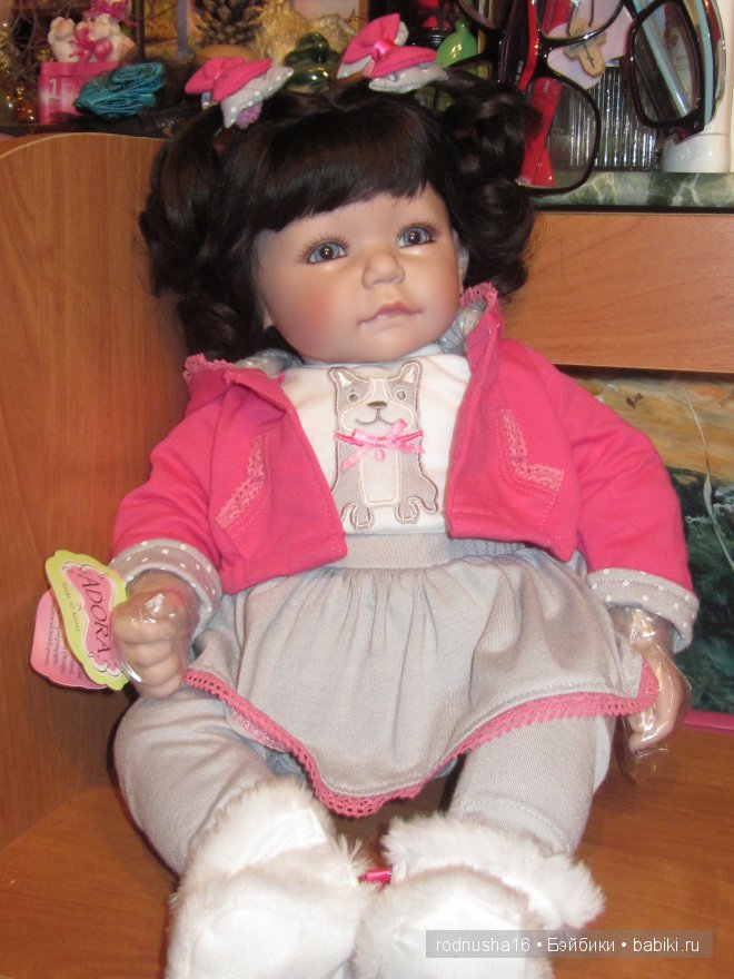 Adora: «Name your own baby» (Назови свою малышку)Чудесная брюнетка с голубыми глазами (фото 8)