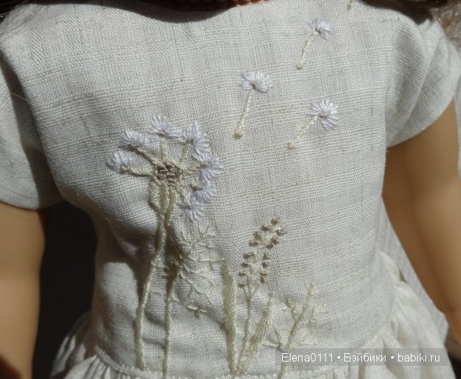 Новый наряд "Лён, хлопок, одуванчик..." для Ребекки. Rebecca American Girl (фото 10)