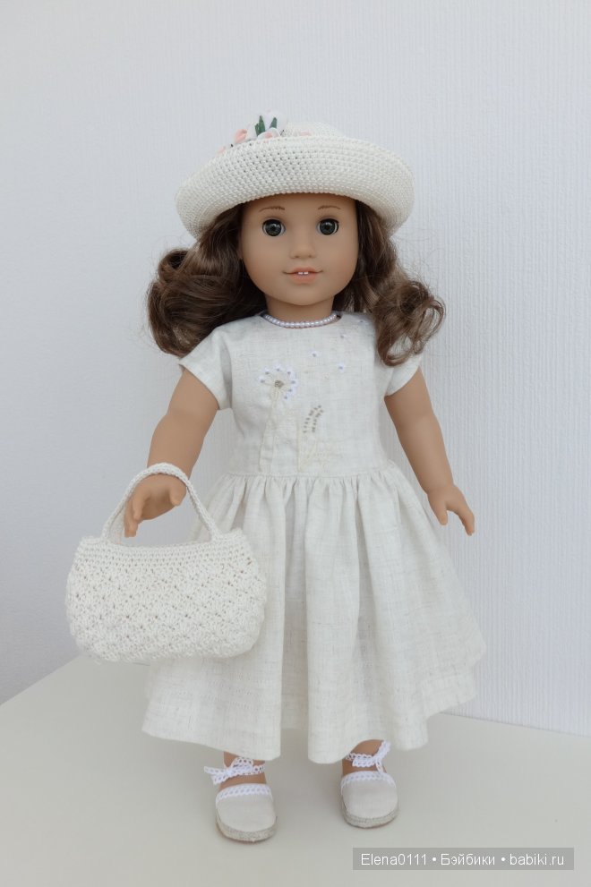 Новый наряд "Лён, хлопок, одуванчик..." для Ребекки. Rebecca American Girl (фото 4)